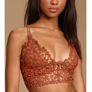 Free People Miss Dazie Bralette In Terracotta